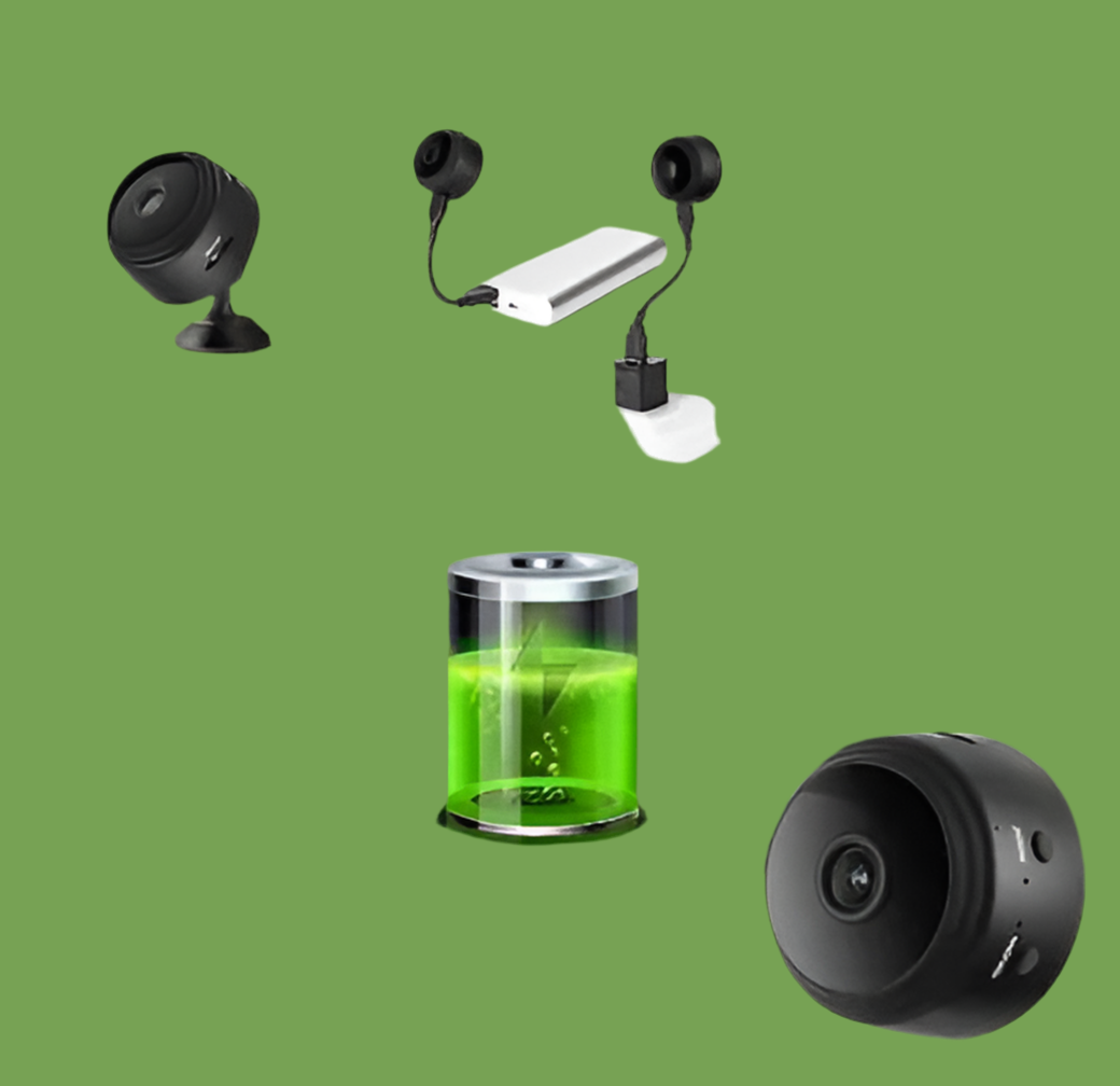 AB SmartEye Mini Wireless WiFi Security Camera | HD 1080p Indoor Video Recorder with Low Light Vision | Portable & Magnetic | Home, Office, and Baby Monitor