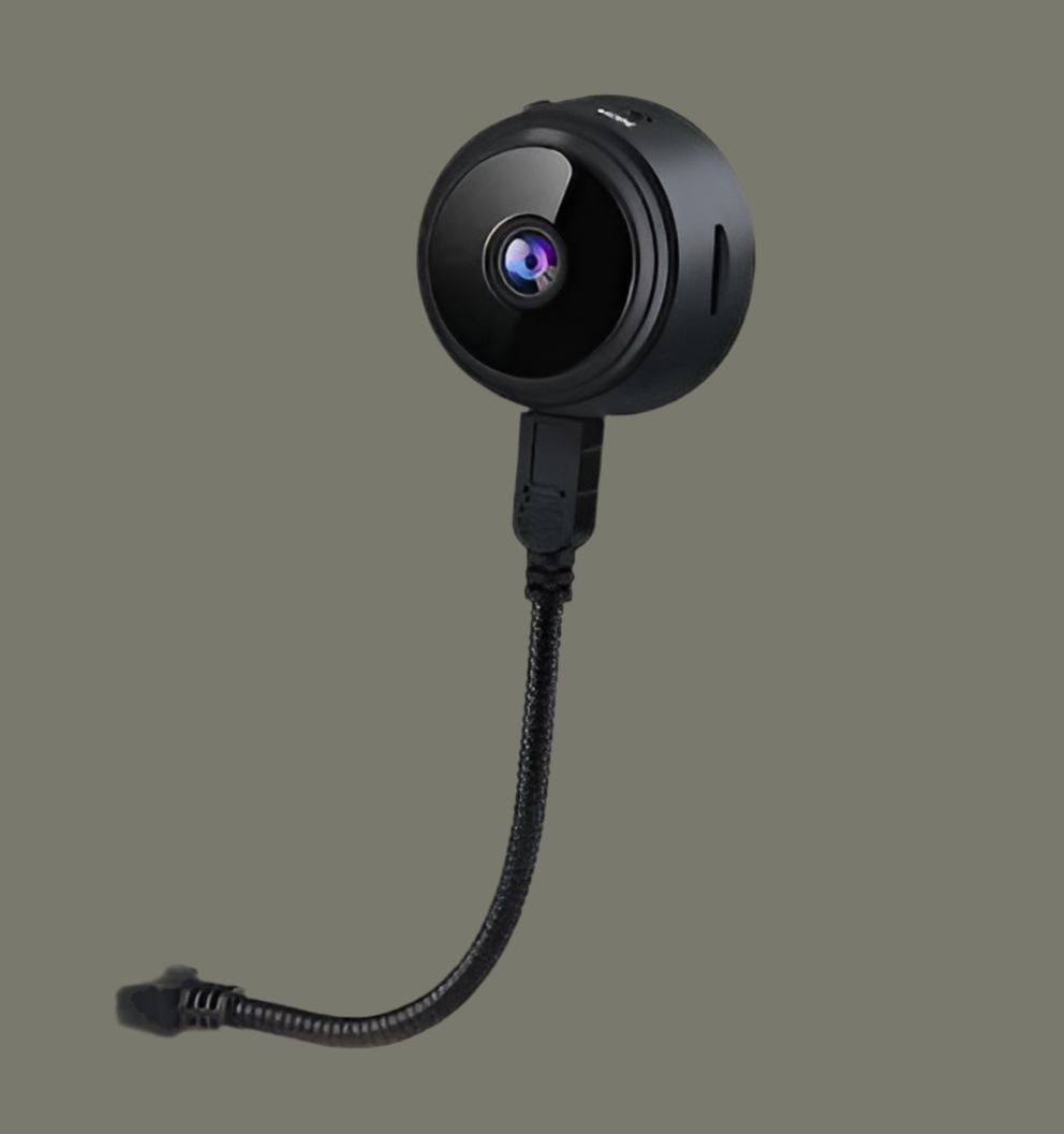 AB SmartEye Mini Wireless WiFi Security Camera | HD 1080p Indoor Video Recorder with Low Light Vision | Portable & Magnetic | Home, Office, and Baby Monitor
