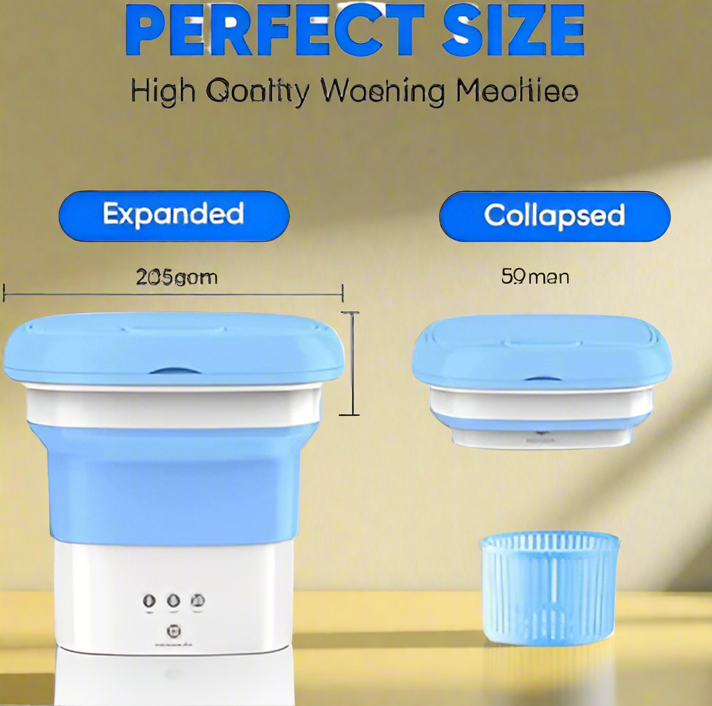 Portable Mini Foldable Washer and Spin Dryer